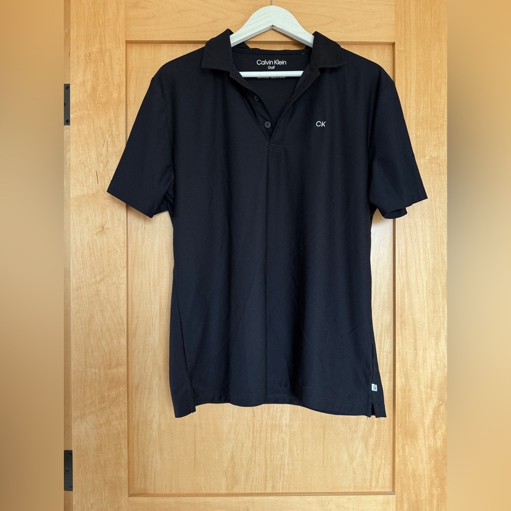Calvin Klein Men's Black Golf Polo Shirt